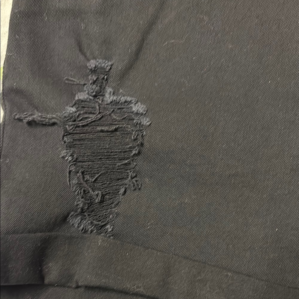 NWT KanCan Black Distressed Jean Shorts - Picture 7 of 11